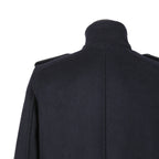 DIESEL ディーゼル ブラックゴールド / 美品 ウール ナポレオンコート / コンチョボタン / size 46 (NAVY)