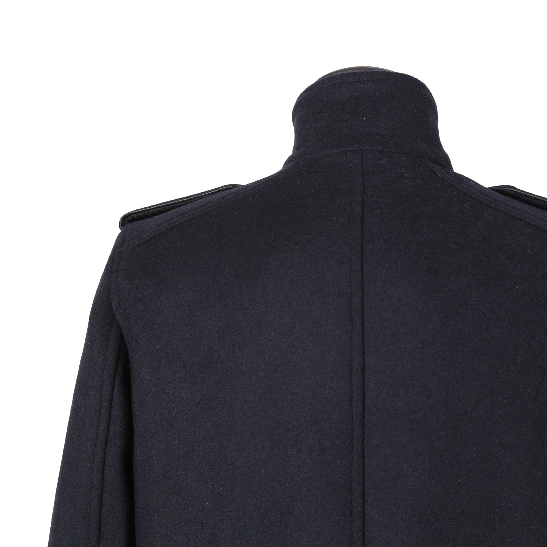 DIESEL ディーゼル ブラックゴールド / 美品 ウール ナポレオンコート / コンチョボタン / size 46 (NAVY)