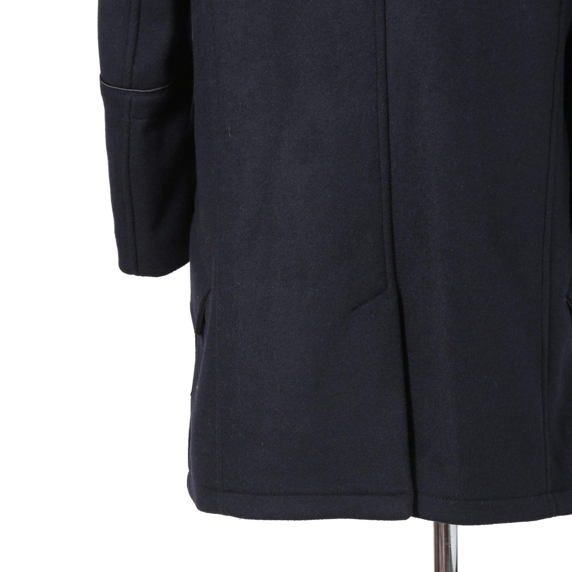 DIESEL ディーゼル ブラックゴールド / 美品 ウール ナポレオンコート / コンチョボタン / size 46 (NAVY)