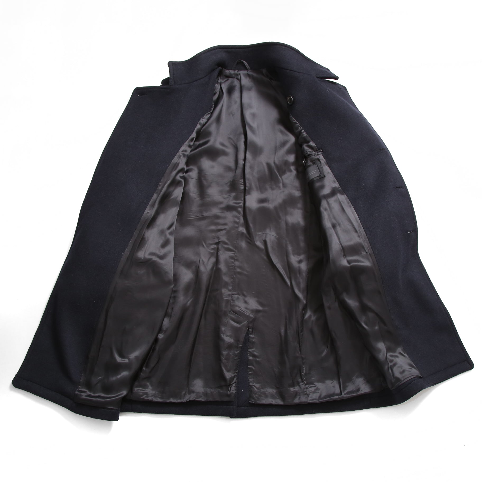 DIESEL ディーゼル ブラックゴールド / 美品 ウール ナポレオンコート / コンチョボタン / size 46 (NAVY)