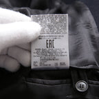 DIESEL ディーゼル ブラックゴールド / 美品 ウール ナポレオンコート / コンチョボタン / size 46 (NAVY)