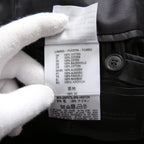 DIESEL ディーゼル ブラックゴールド / 美品 ウール ナポレオンコート / コンチョボタン / size 46 (NAVY)