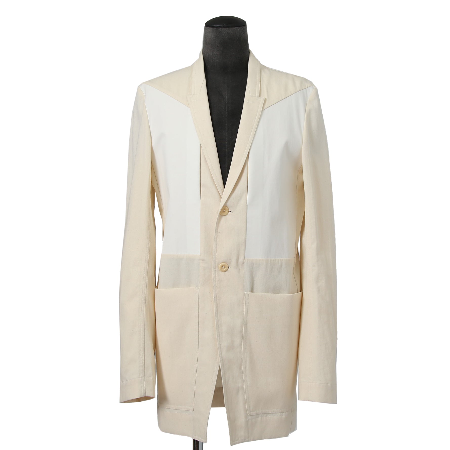 美品 Rick Owens リックオエンス / 22SS FOGACHINE / FOG LIDO JACKET リドジャケット RR01B1723-DLTEX /コットンツイル / size 46 (NATURAL MILK)