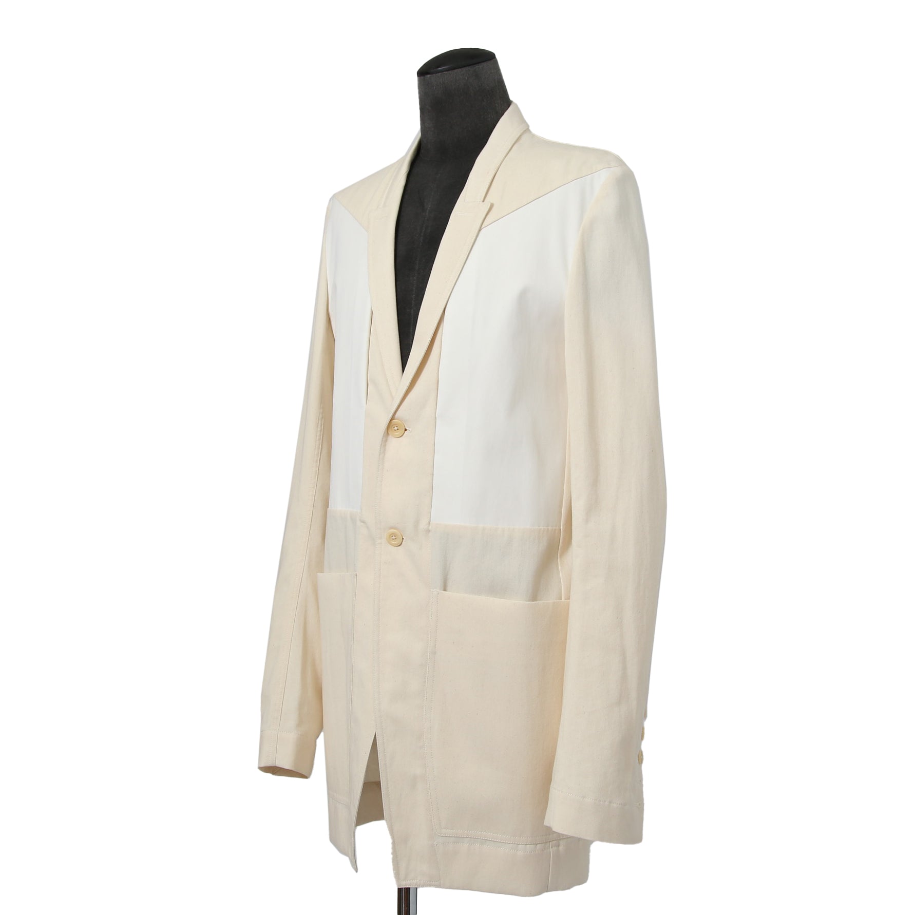 美品 Rick Owens リックオエンス / 22SS FOGACHINE / FOG LIDO JACKET リドジャケット RR01B1723-DLTEX /コットンツイル / size 46 (NATURAL MILK)