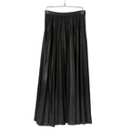 Christian Dior ディオール / 21年 コーティング デニム プリーツ ミディスカート / ボトムス / 142J04A3399 / size 38 (BLACK)