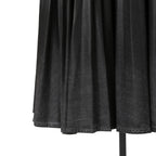 Christian Dior ディオール / 21年 コーティング デニム プリーツ ミディスカート / ボトムス / 142J04A3399 / size 38 (BLACK)