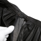 Christian Dior ディオール / 21年 コーティング デニム プリーツ ミディスカート / ボトムス / 142J04A3399 / size 38 (BLACK)