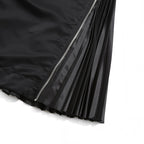 sacai サカイ / 美品 サイドプリーツ MA-1 スカート/ Nylon Twill Skirt / SCW-003 / size 2 (BLACK)