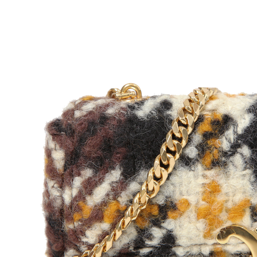 希少 CELINE セリーヌ / 2022秋冬モデル 美品 トリオンフ チェーン ショルダーバッグ / ウール 素材