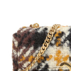 希少 CELINE セリーヌ / 2022秋冬モデル 美品 トリオンフ チェーン ショルダーバッグ / ウール 素材