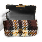 希少 CELINE セリーヌ / 2022秋冬モデル 美品 トリオンフ チェーン ショルダーバッグ / ウール 素材