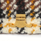 希少 CELINE セリーヌ / 2022秋冬モデル 美品 トリオンフ チェーン ショルダーバッグ / ウール 素材