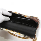 希少 CELINE セリーヌ / 2022秋冬モデル 美品 トリオンフ チェーン ショルダーバッグ / ウール 素材