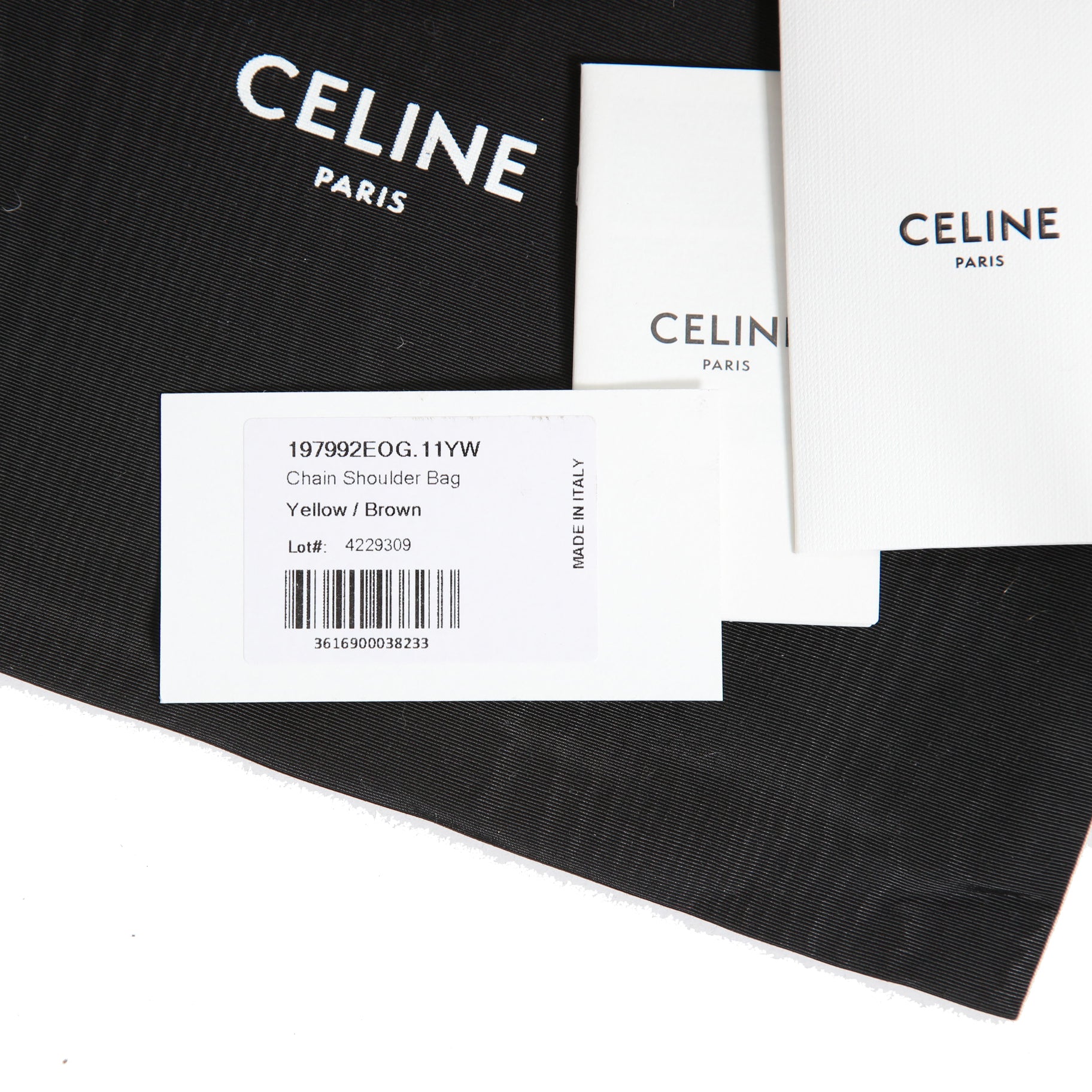 希少 CELINE セリーヌ / 2022秋冬モデル 美品 トリオンフ チェーン ショルダーバッグ / ウール 素材