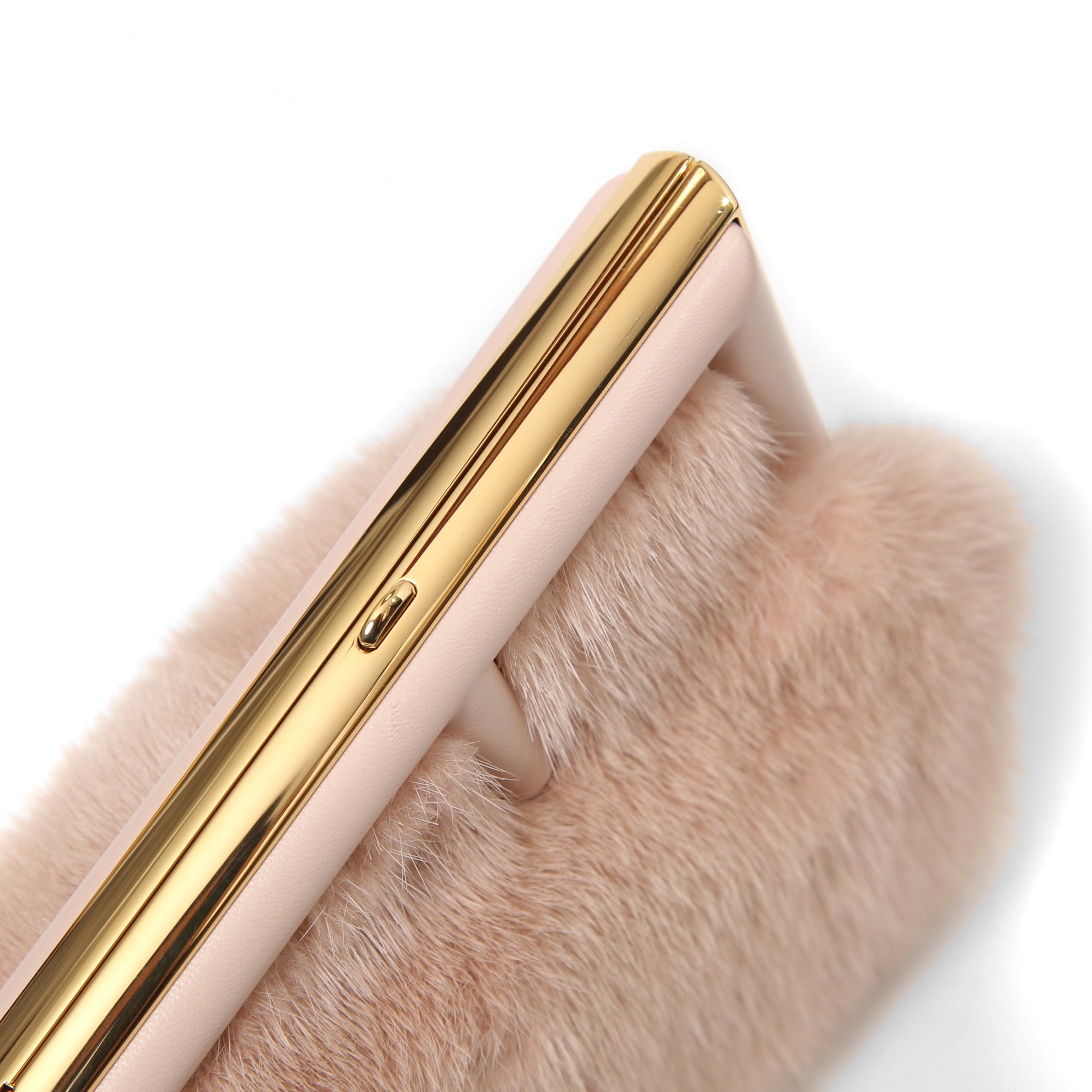 FENDI フェンディ / 2021年モデル 美品 ファースト スモール バッグ / シープ ムートン / PINK