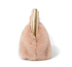 FENDI フェンディ / 2021年モデル 美品 ファースト スモール バッグ / シープ ムートン / PINK