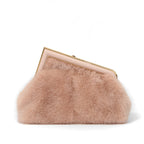 FENDI フェンディ / 2021年モデル 美品 ファースト スモール バッグ / シープ ムートン / PINK
