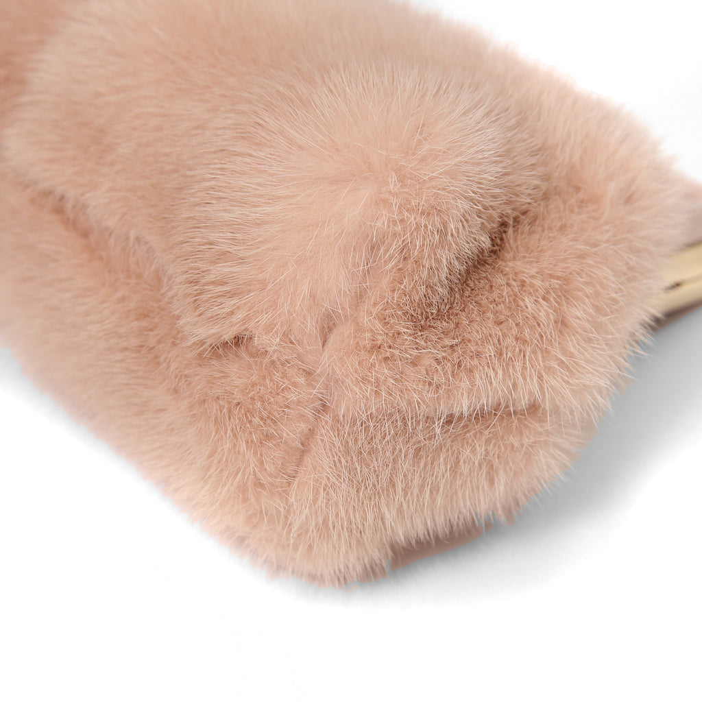 FENDI フェンディ / 2021年モデル 美品 ファースト スモール バッグ / シープ ムートン / PINK