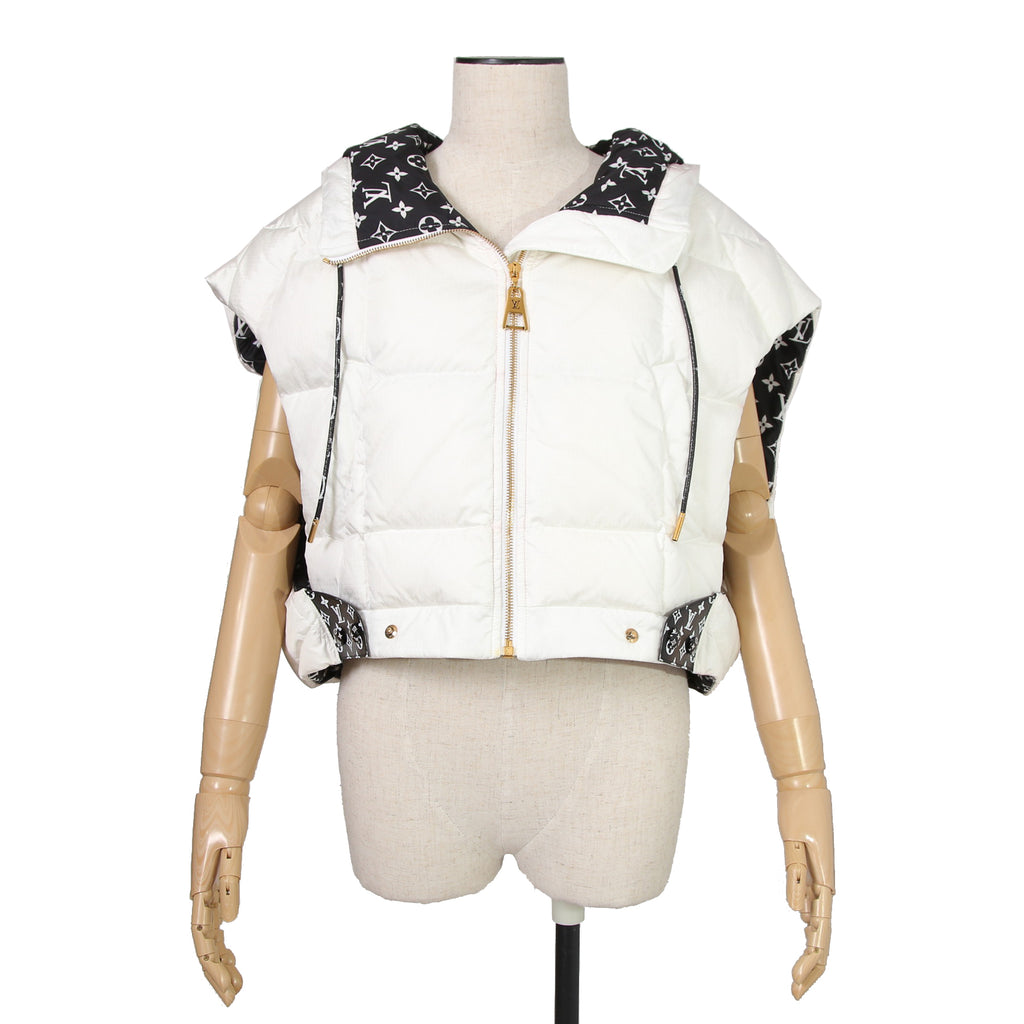 LOUIS VUITTON ルイヴィトン / 2022AW LVマッチ オープンアーム ジャケット ダウンベスト / RW222W E54 FNOW30 / size 38 (WHITE)