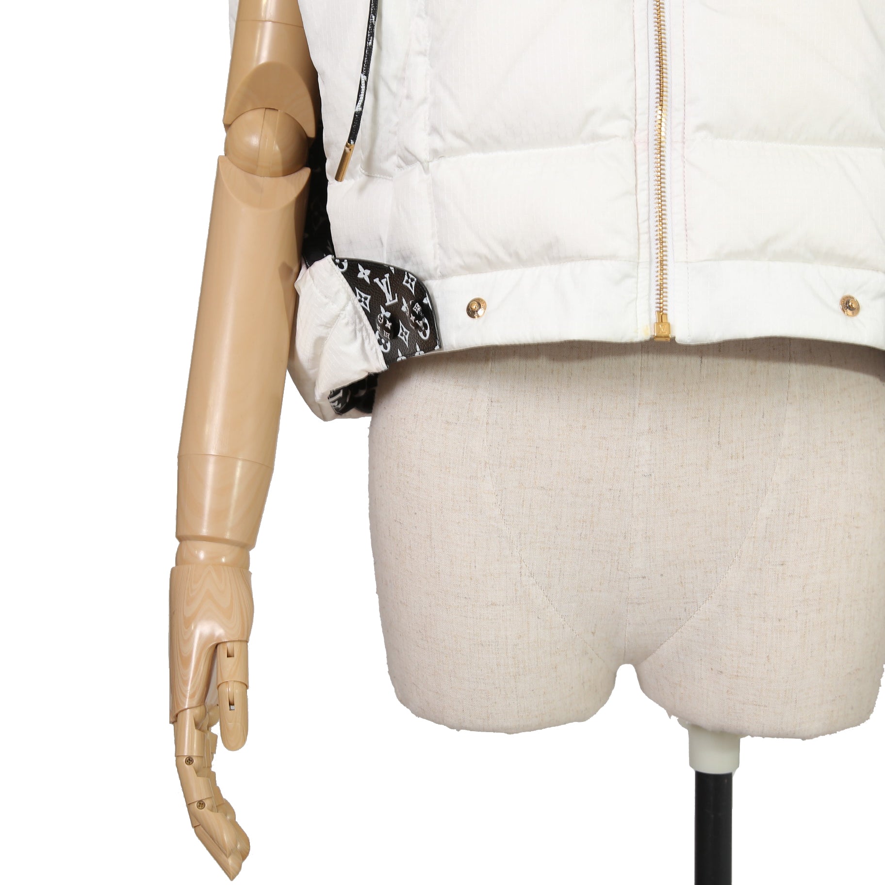 LOUIS VUITTON ルイヴィトン / 2022AW LVマッチ オープンアーム ジャケット ダウンベスト / RW222W E54 FNOW30 / size 38 (WHITE)