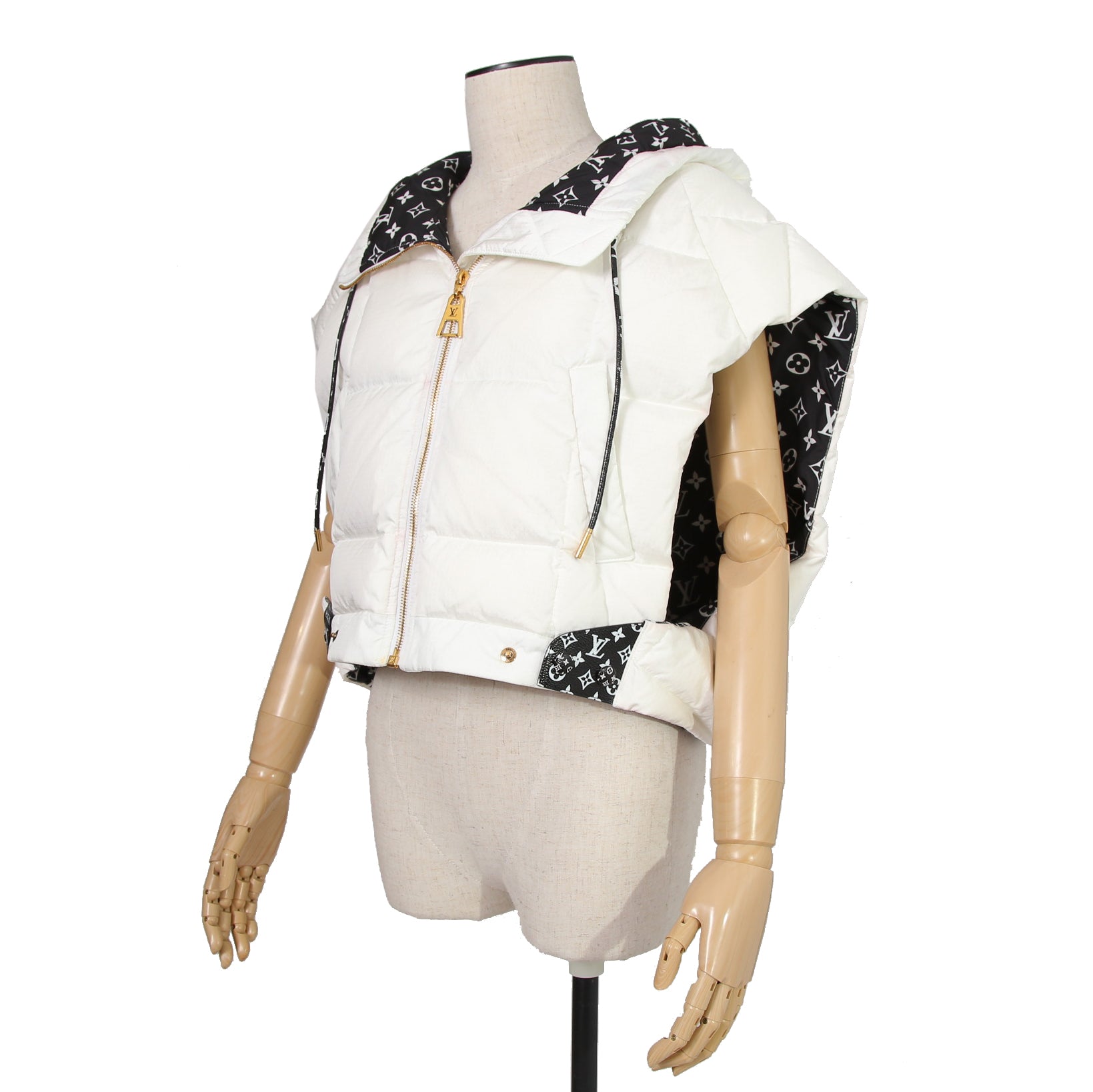 LOUIS VUITTON ルイヴィトン / 2022AW LVマッチ オープンアーム ジャケット ダウンベスト / RW222W E54 FNOW30 / size 38 (WHITE)