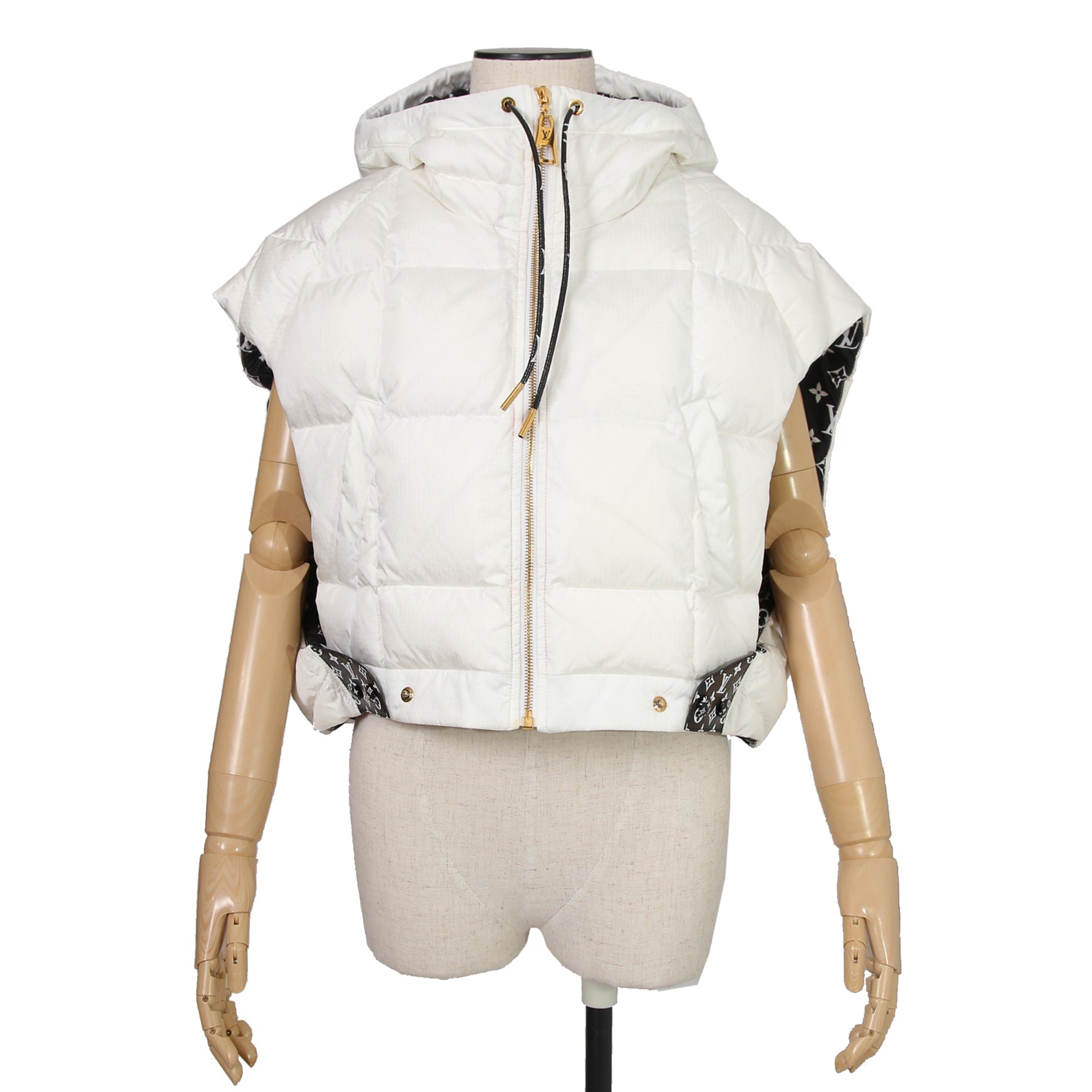 LOUIS VUITTON ルイヴィトン / 2022AW LVマッチ オープンアーム ジャケット ダウンベスト / RW222W E54 FNOW30 / size 38 (WHITE)