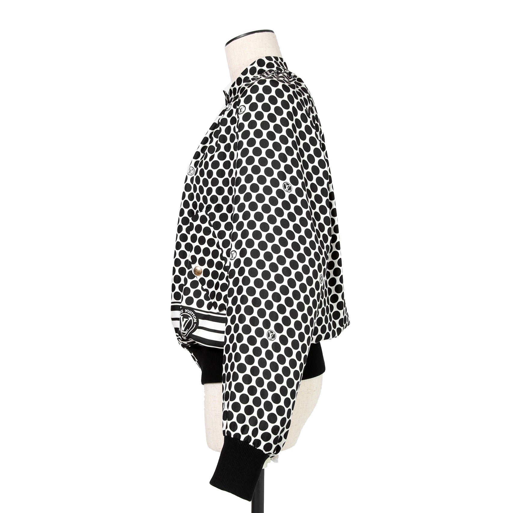 LOUIS VUITTON x YAYOI KUSAMA ルイヴィトン 草間彌生 / 2022AW 美品 ポルカ ドット ボンバージャケット / VCCW02 / size 34 (BLACK)