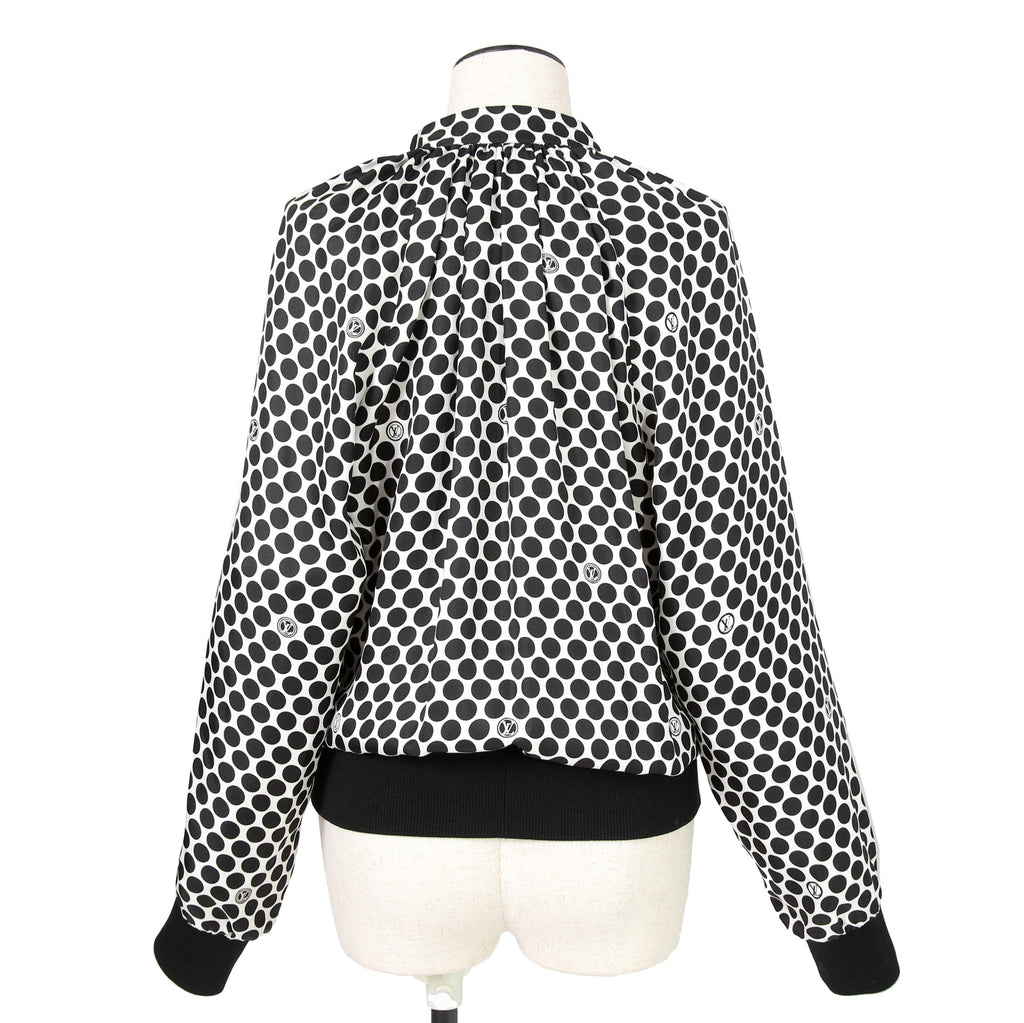 LOUIS VUITTON x YAYOI KUSAMA ルイヴィトン 草間彌生 / 2022AW 美品 ポルカ ドット ボンバージャケット / VCCW02 / size 34 (BLACK)