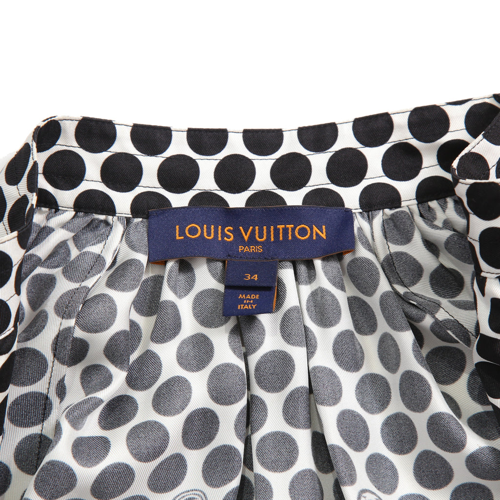LOUIS VUITTON x YAYOI KUSAMA ルイヴィトン 草間彌生 / 2022AW 美品 ポルカ ドット ボンバージャケット / VCCW02 / size 34 (BLACK)