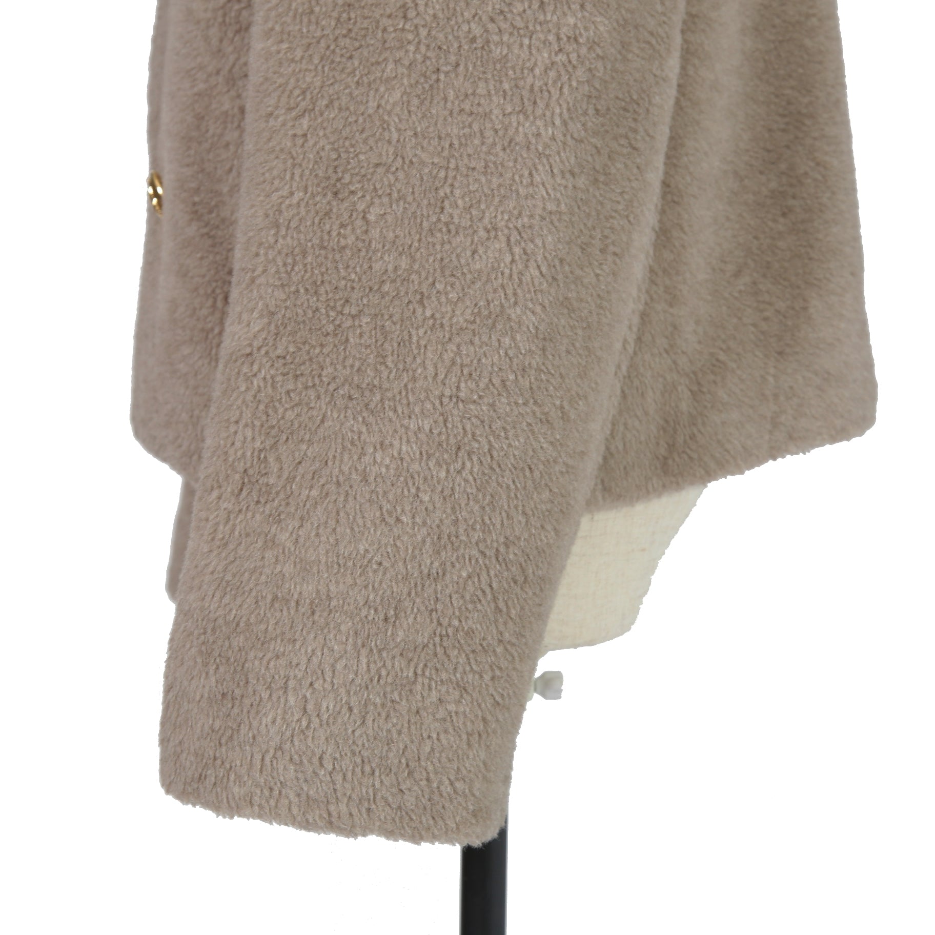 CELINE セリーヌ / 2023AW 美品 CASHMERE CABAN CROPPED FOURRURE / カシミア シルク / シアリング クロップド ファーコート / エディ期 / 2M825426T.18TP / size 38 (グレージュ)