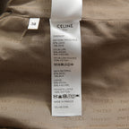 CELINE セリーヌ / 2023AW 美品 CASHMERE CABAN CROPPED FOURRURE / カシミア シルク / シアリング クロップド ファーコート / エディ期 / 2M825426T.18TP / size 38 (グレージュ)