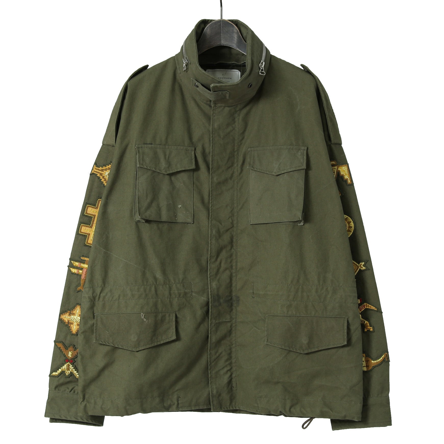 新品 READYMADE レディメイド / M-65 OVERSIZE FIELD JACKET / ワッペン装飾 / ミリタリージャケット / size 2 (KHAKI) セントマイケル