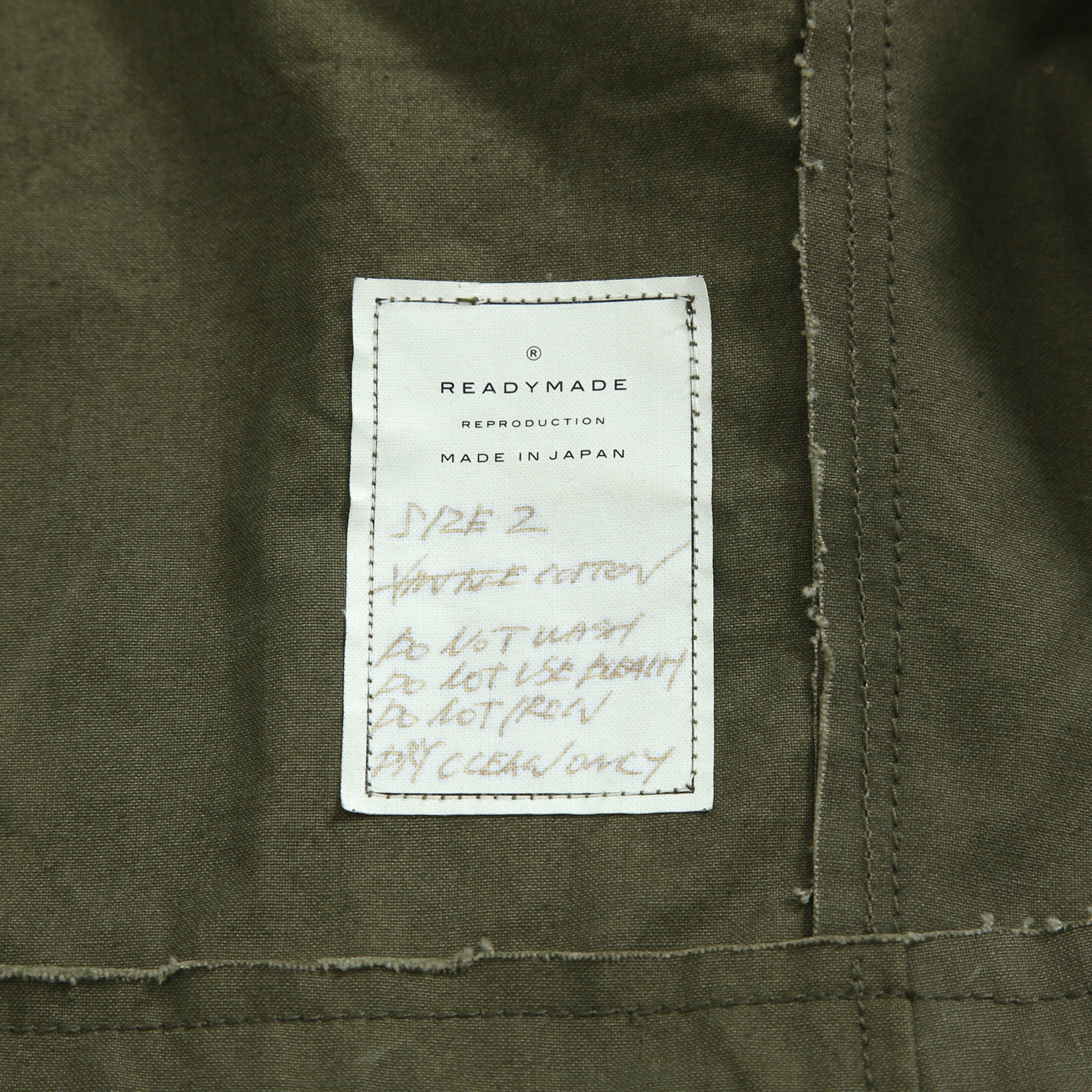 新品 READYMADE レディメイド / M-65 OVERSIZE FIELD JACKET / ワッペン装飾 / ミリタリージャケット / size 2 (KHAKI) セントマイケル