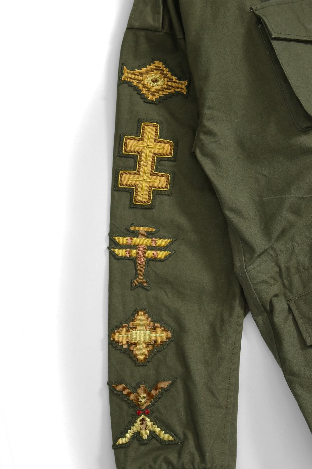 新品 READYMADE レディメイド / M-65 OVERSIZE FIELD JACKET / ワッペン装飾 / ミリタリージャケット / size 2 (KHAKI) セントマイケル