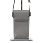 Celine セリーヌ / 美品 Phone pouch with Flap ポーチ スマホケース / カーフスキン / GRAY