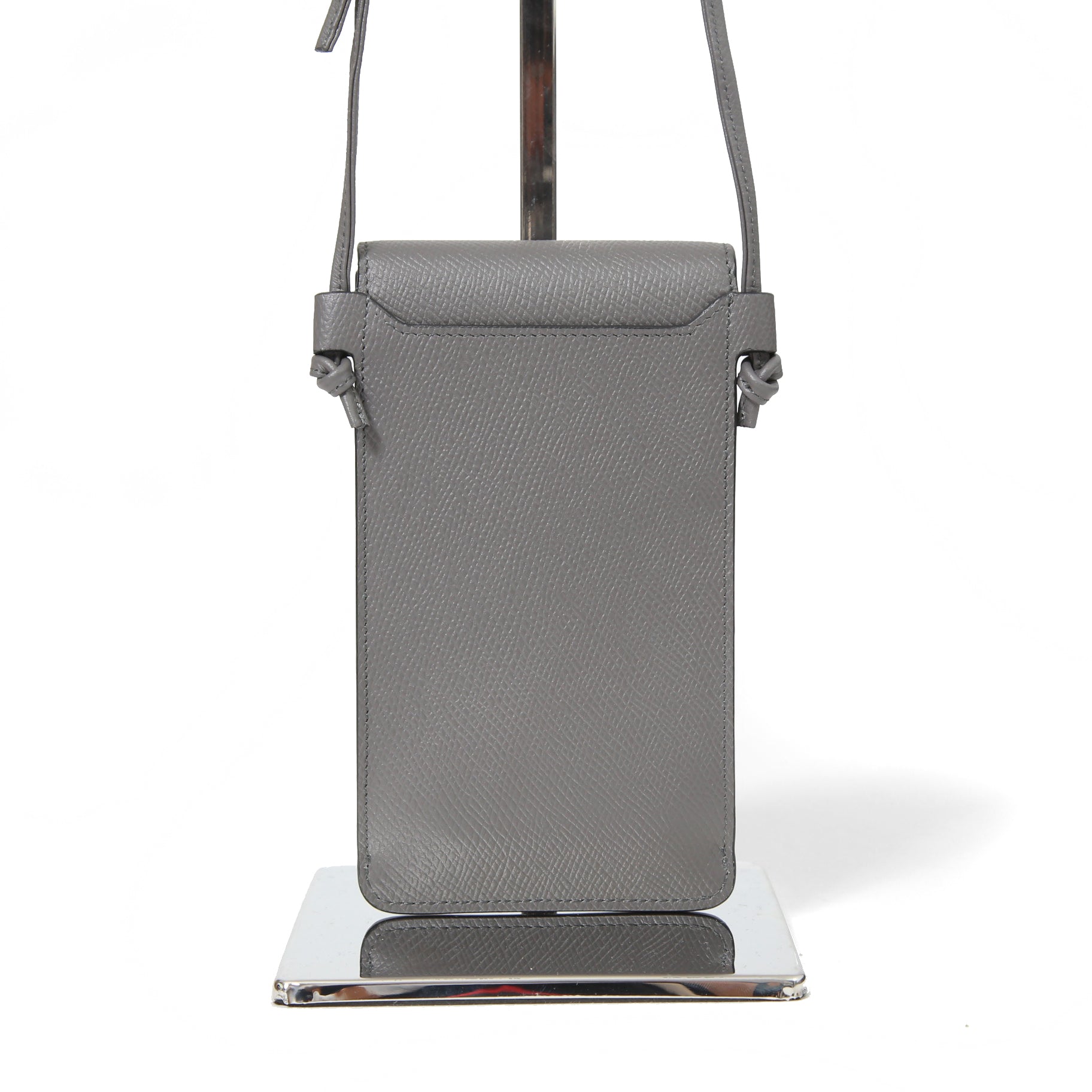 Celine セリーヌ / 美品 Phone pouch with Flap ポーチ スマホケース / カーフスキン / GRAY