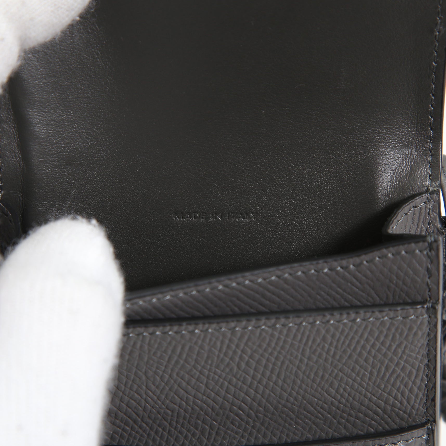 Celine セリーヌ / 美品 Phone pouch with Flap ポーチ スマホケース / カーフスキン / GRAY