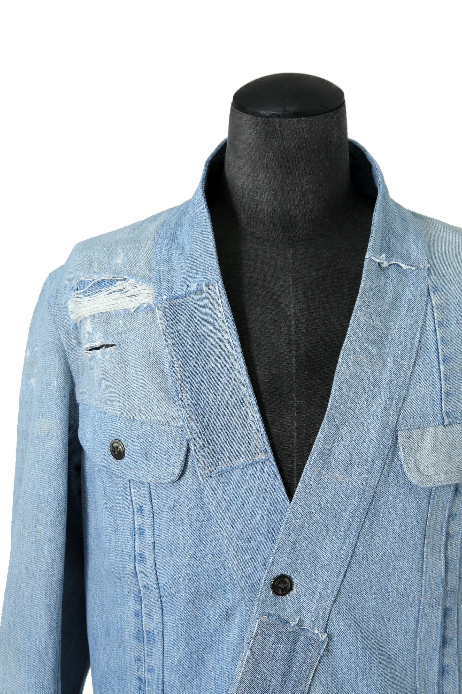 極美品 GREG LAUREN グレッグローレン / 23SS VINTAGE DENIM GL1 TRUCKER JACKET / size 2 (INDIGO) デニム ジャケット