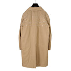 CELINE セリーヌ / 22AW 美品 エディ期 / スタッズ 中綿 スタンドカラー コート / テクニカルコットン / 2M967004N /size 44 (BEIGE)