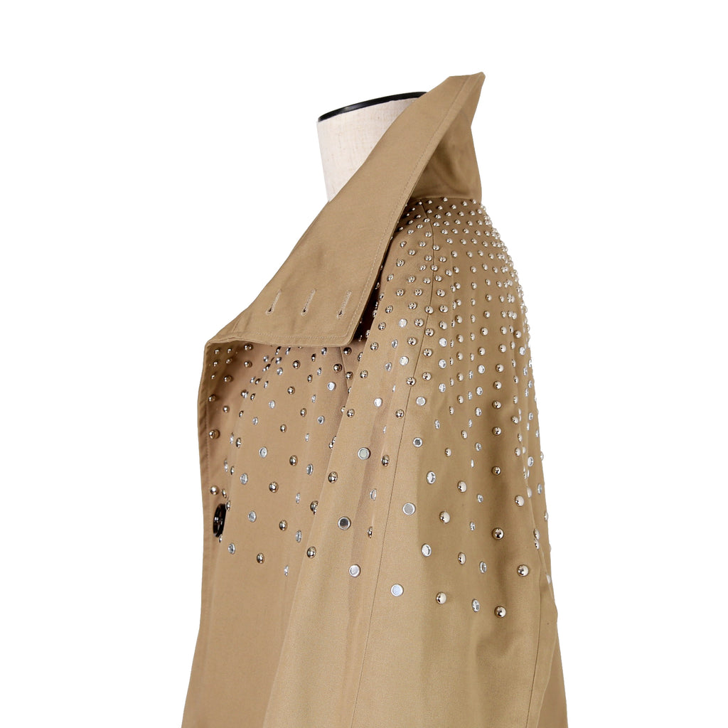 CELINE セリーヌ / 22AW 美品 エディ期 / スタッズ 中綿 スタンドカラー コート / テクニカルコットン / 2M967004N /size 44 (BEIGE)