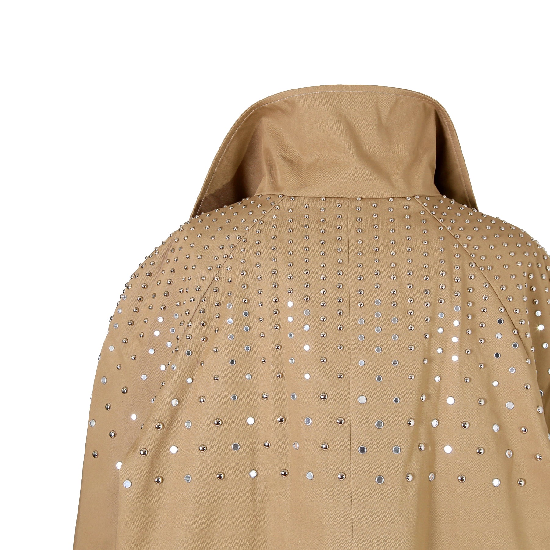 CELINE セリーヌ / 22AW 美品 エディ期 / スタッズ 中綿 スタンドカラー コート / テクニカルコットン / 2M967004N /size 44 (BEIGE)