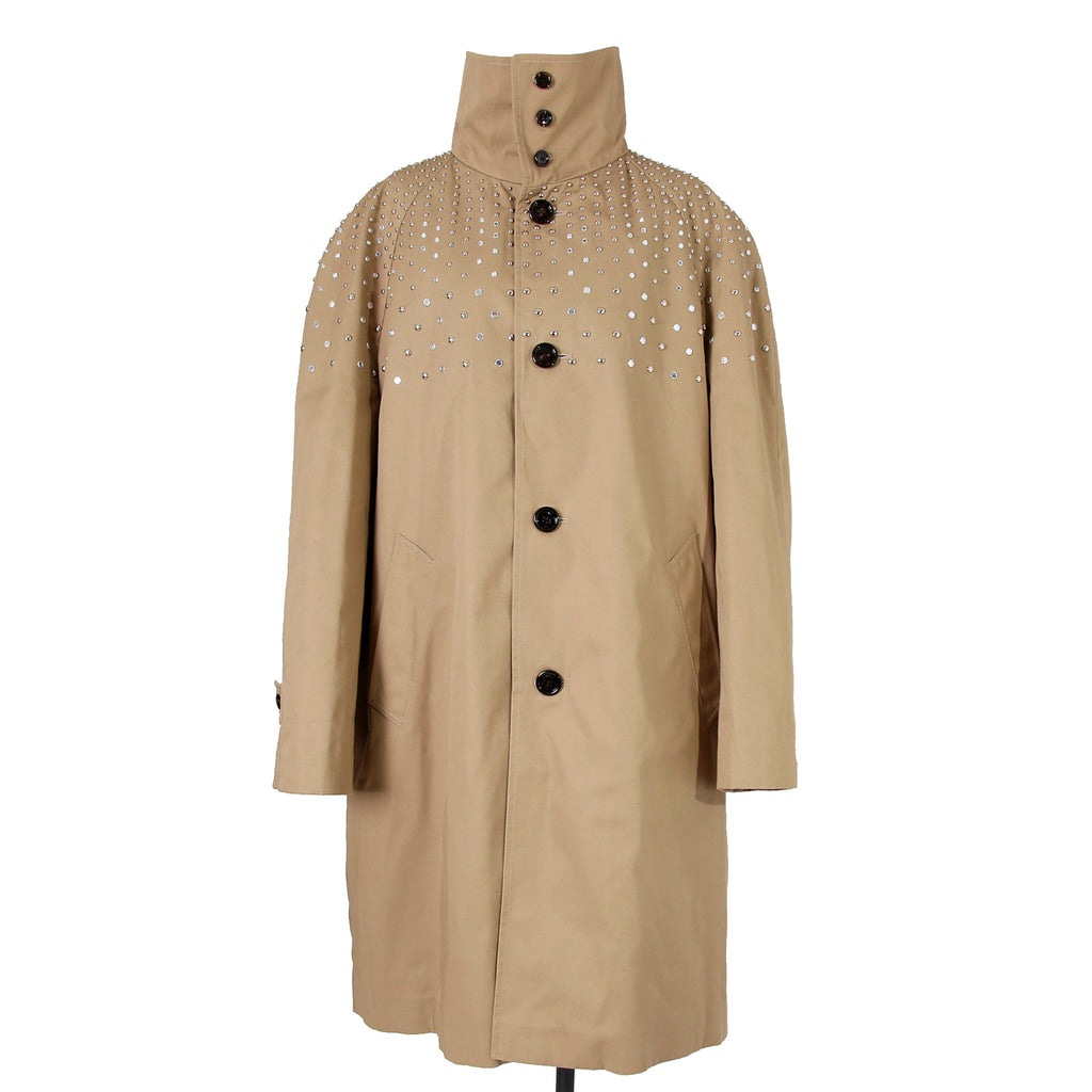 CELINE セリーヌ / 22AW 美品 エディ期 / スタッズ 中綿 スタンドカラー コート / テクニカルコットン / 2M967004N /size 44 (BEIGE)