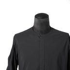 DEVOA デヴォア / 23AW 美品 schoeller 2way Stretch long sleeve shirts / 長袖シャツ / size 2 (CHARCOAL BLACK)