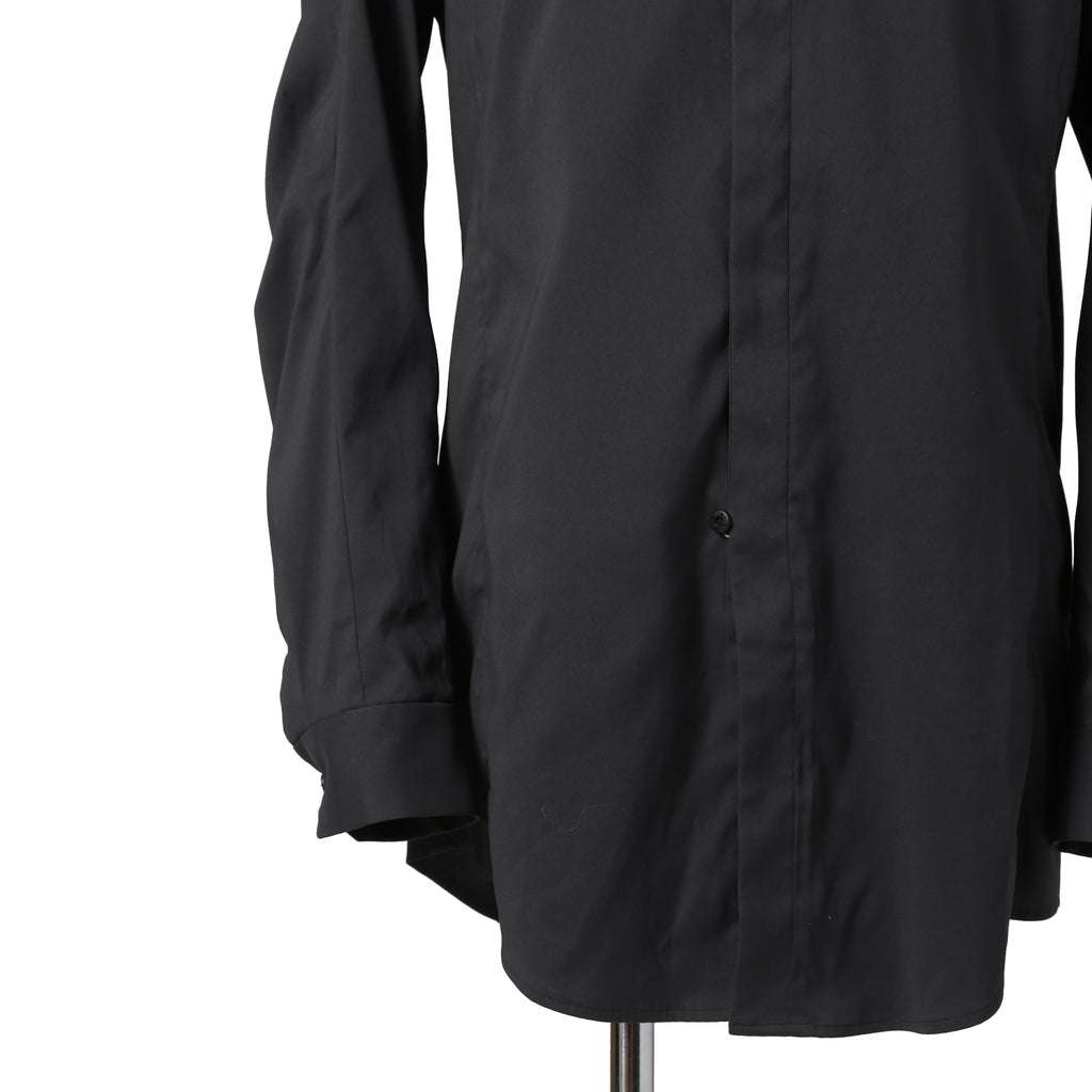 DEVOA デヴォア / 23AW 美品 schoeller 2way Stretch long sleeve shirts / 長袖シャツ / size 2 (CHARCOAL BLACK)