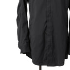 DEVOA デヴォア / 23AW 美品 schoeller 2way Stretch long sleeve shirts / 長袖シャツ / size 2 (CHARCOAL BLACK)