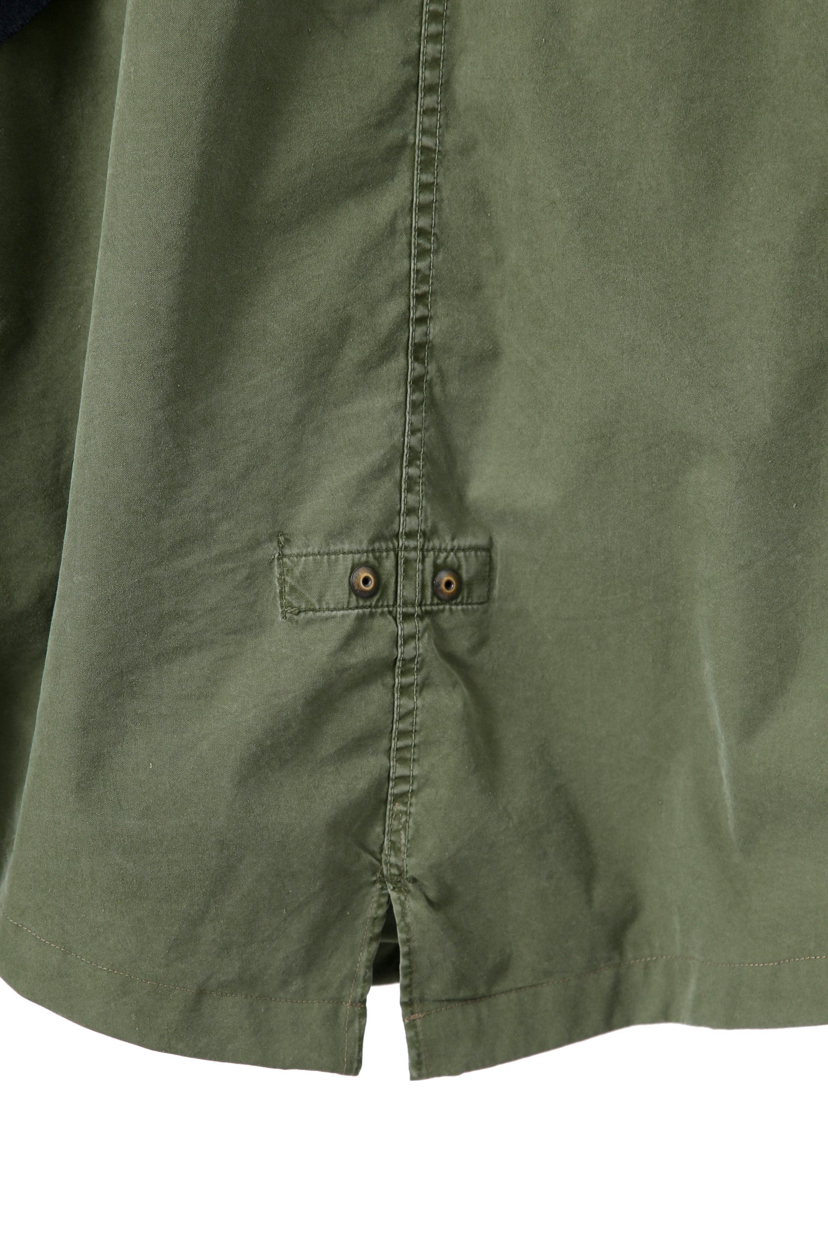 新品 GREG LAUREN グレッグローレン / 21AW OFFICER FISHTAIL PARKA 50/50 MODERN ARTEIST COAT / size 2 NAVY×KHAKI アーティスト コート