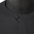 DEVOA デヴォア / 23AW 美品 schoeller 2way Stretch long sleeve shirts / 長袖シャツ / size 2 (CHARCOAL BLACK)