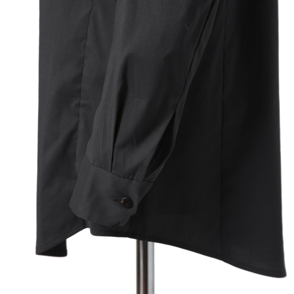 DEVOA デヴォア / 23AW 美品 schoeller 2way Stretch long sleeve shirts / 長袖シャツ / size 2 (CHARCOAL BLACK)