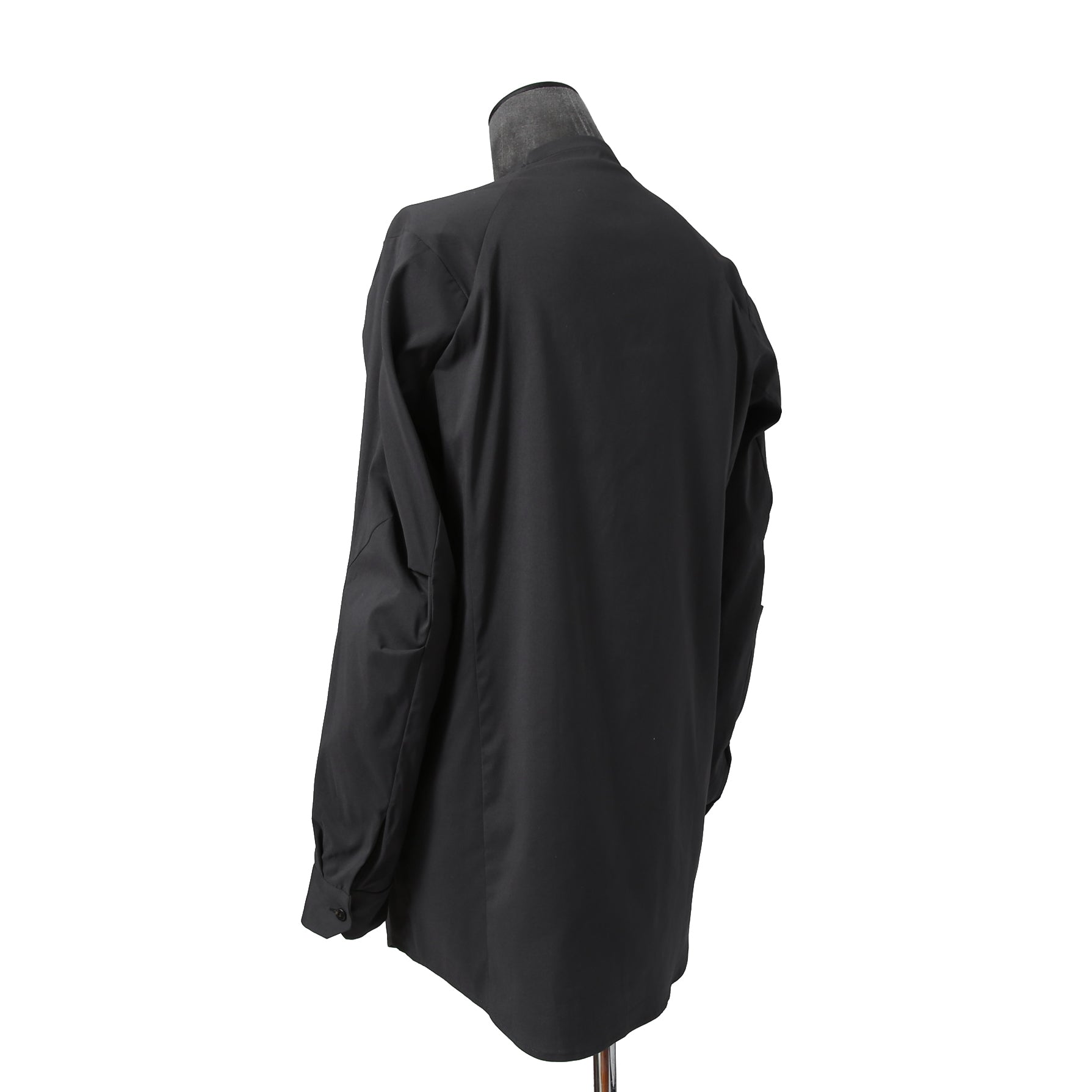 DEVOA デヴォア / 23AW 美品 schoeller 2way Stretch long sleeve shirts / 長袖シャツ / size 2 (CHARCOAL BLACK)