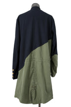 新品 GREG LAUREN グレッグローレン / 21AW OFFICER FISHTAIL PARKA 50/50 MODERN ARTEIST COAT / size 2 NAVY×KHAKI アーティスト コート